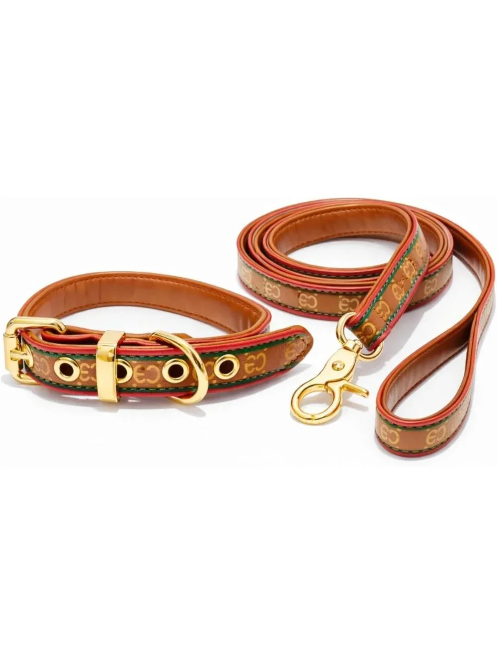 Stylish Adjustable Dog Collar & Leash Set | Fashionable Pet Accessories for All